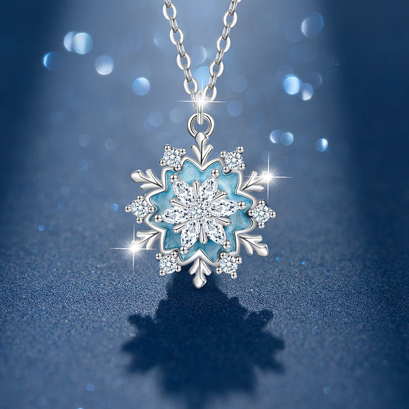 VANZECHY Ocean Collection Romantic Snowflake Bracelet & Necklace Set | S999 Fine Silver