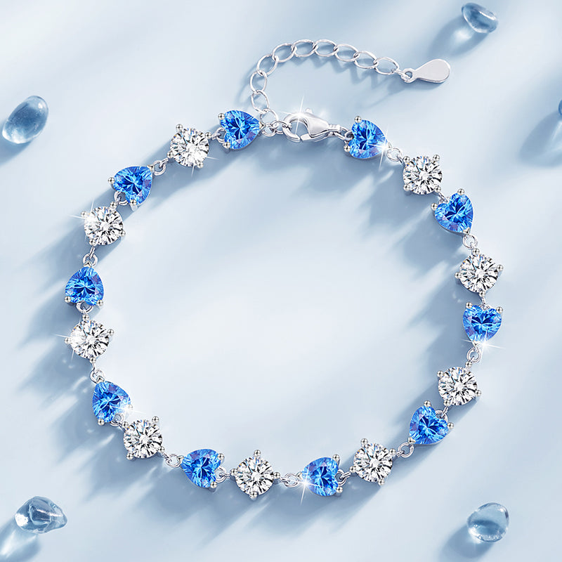 VANZECHY Ocean Collection Blue Ocean Luxury Women's Bracelet | S925 Silver