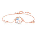 VANZECHY Pet Collection Luxury Moonlit Cat Bracelet | S999 Silver