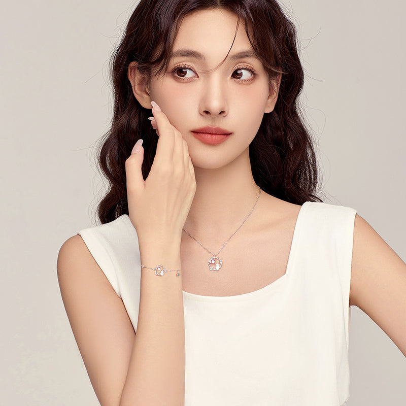 VANZECHY Pet Collection Luxury Moonlit Cat Bracelet | S999 Silver