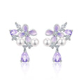 VANZECHY Floral Collection Luxury Exquisite Wisteria Earrings | S925 Silver