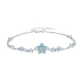 VANZECHY Floral Collection Forget-Me-Not Luxury Luminous Bracelet | S925 Silver
