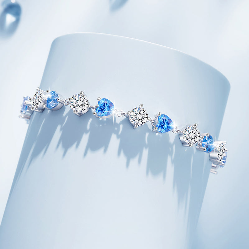 VANZECHY Ocean Collection Blue Ocean Luxury Women's Bracelet | S925 Silver