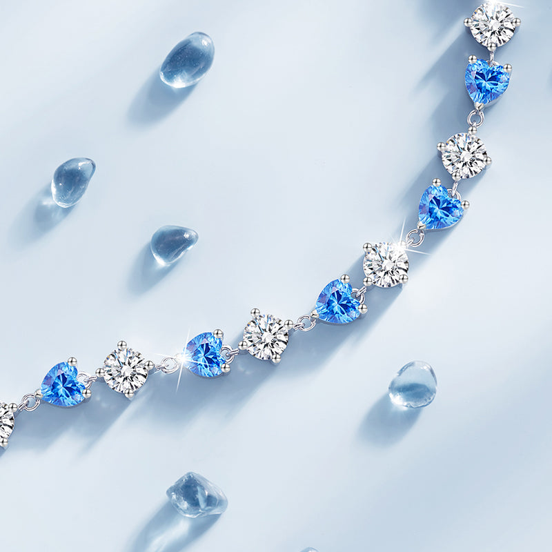 VANZECHY Ocean Collection Blue Ocean Luxury Women's Bracelet | S925 Silver