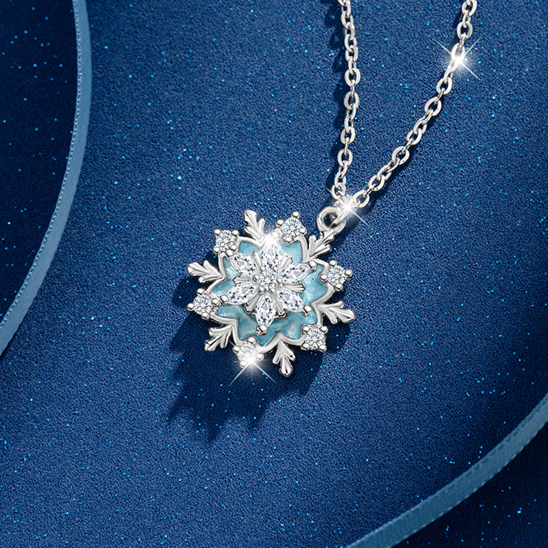 VANZECHY Ocean Collection Romantic Snowflake Bracelet & Necklace Set | S999 Fine Silver