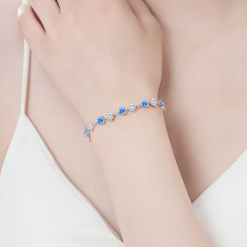 VANZECHY Ocean Collection Blue Ocean Luxury Women's Bracelet | S925 Silver