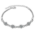 Peach Blossom Zircon Bracelet for Women | Forest Style Alloy Bracelet