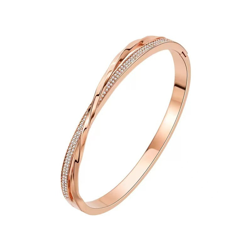 VANZECHY Mobius Starry Sky Bracelet | Gold-Plated Copper & Zircon