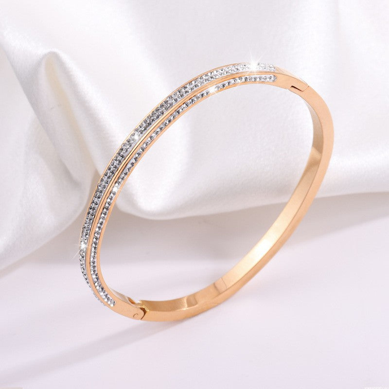 VANZECHY Starry Sky Zircon Bracelet | Titanium Steel | Rose Gold, Gold & Silver