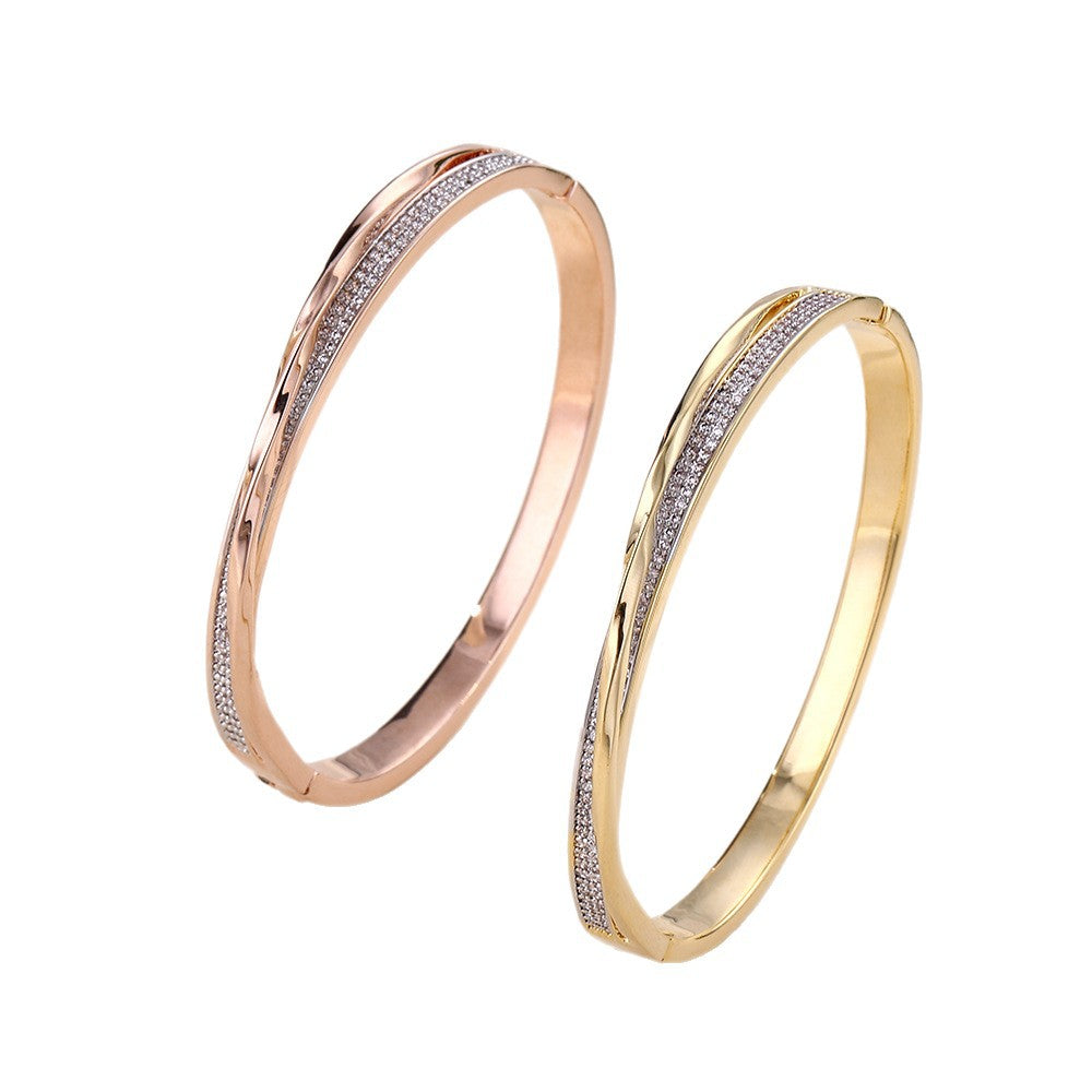VANZECHY Mobius Starry Sky Bracelet | Gold-Plated Copper & Zircon