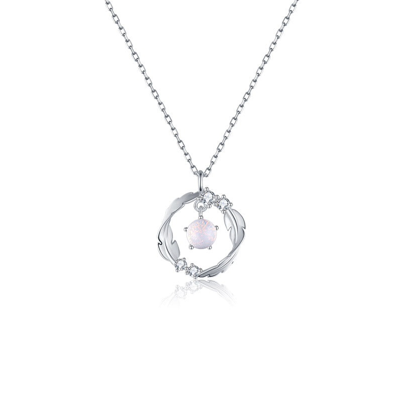VANZECHY Starry Collection | Feather Necklace for Women | Copper Alloy with Glass Stone