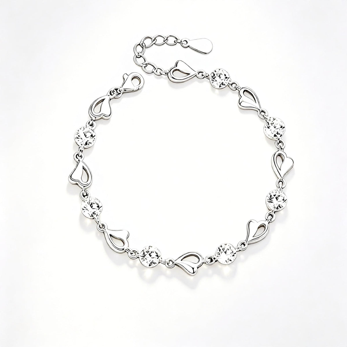 VANZECHY Ocean Collection Blue Ocean Heart Luxury Bracelet | S925 Silver