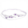 VANZECHY Floral Collection Platycodon Grandiflorus Designer Luxury Bracelet | Fine Silver 999